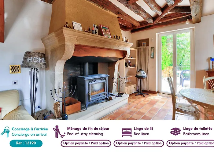 Maison En Pierre Avec Terrasse, Ideal Pour 4 Casa vacanze *